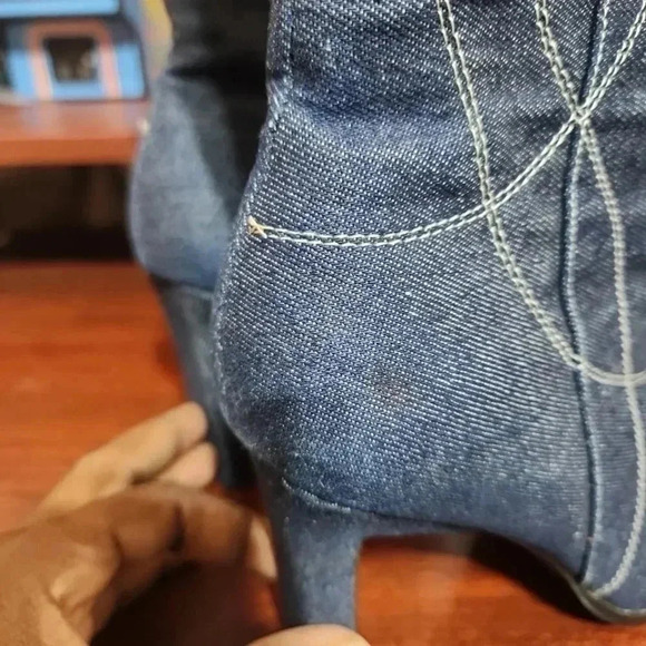 Paprika  Y2k Women's denim boots. Size 8 - Picture 6 of 10